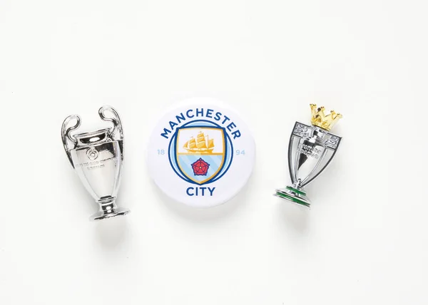 Kuala Lumpur Malezya Mart 2023 Manchester City Rozet Logosu Sahte — Stok fotoğraf