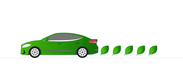 Green Technology Car Illustration — Stock Photo, Image