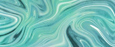 Mavi renkli suda güzel karışık renkler kavramı