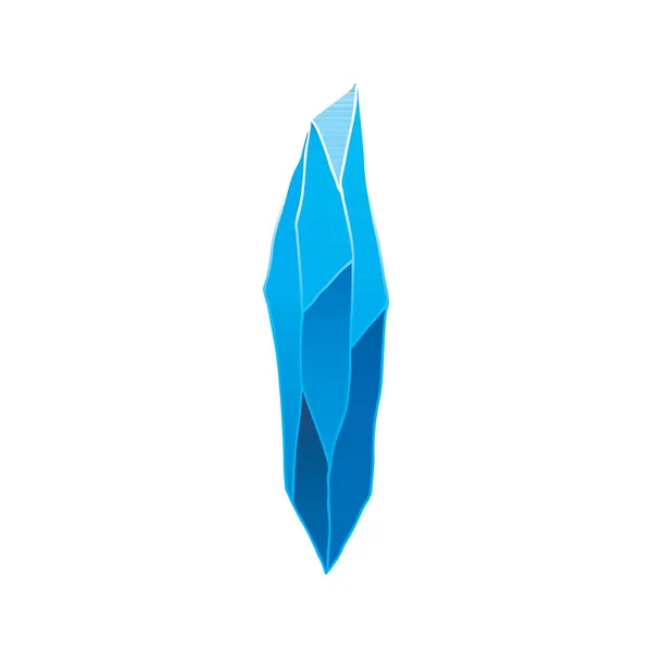 Crystal Natural Mineral Gemstone Game Icon Vector Illustration — Stok Vektör