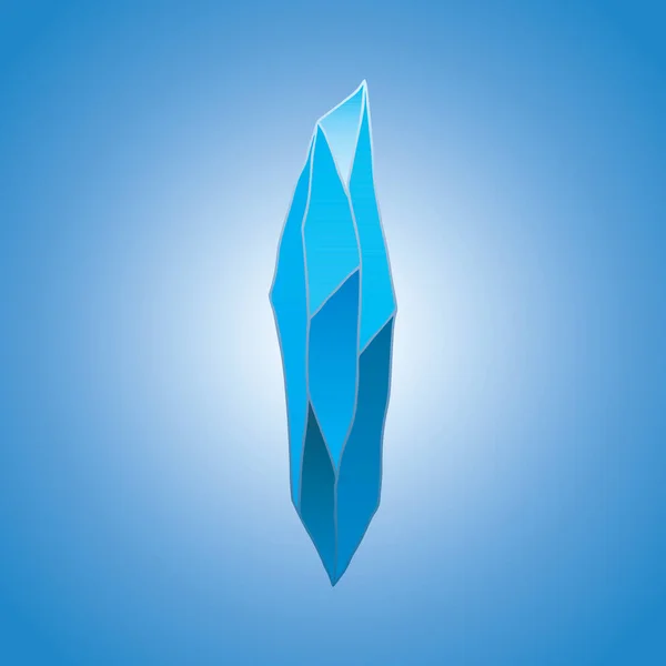 Crystal Natural Mineral Gemstone Game Icon Vector Illustration — Stock vektor