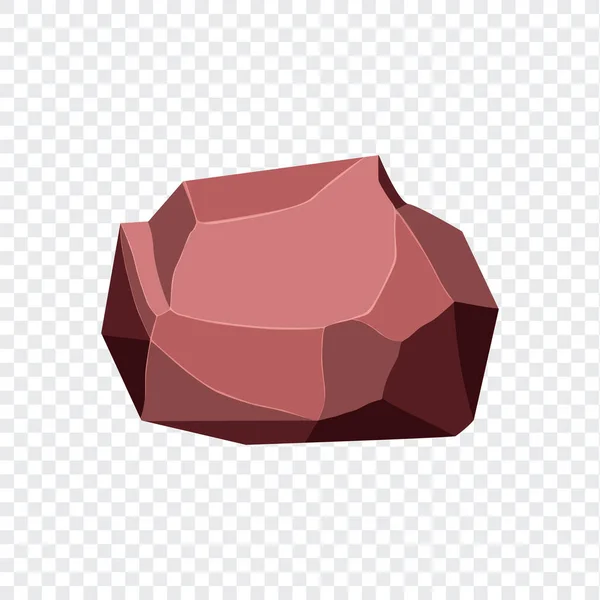 Ore Rock Boulder Natural Shape Stone Vector Illustration — Image vectorielle