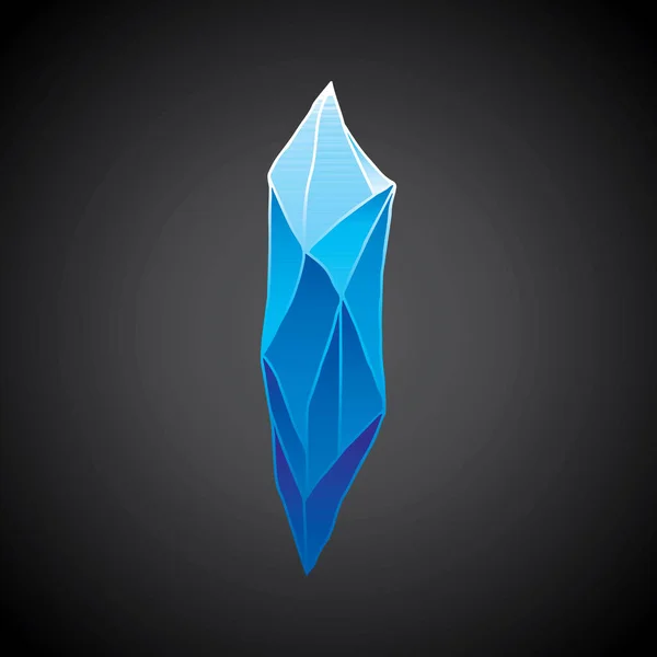 Crystal Natural Mineral Gemstone Game Icon Vector Illustration — Image vectorielle