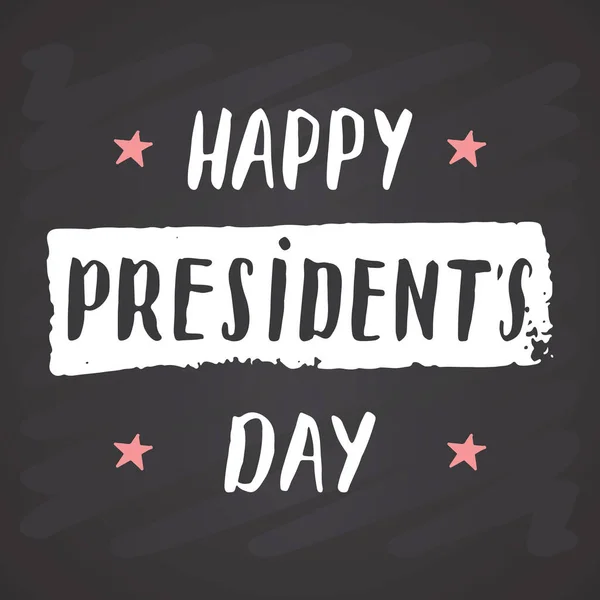 Happy President Day Usa Greeting Card United States America Celebration — 图库矢量图片