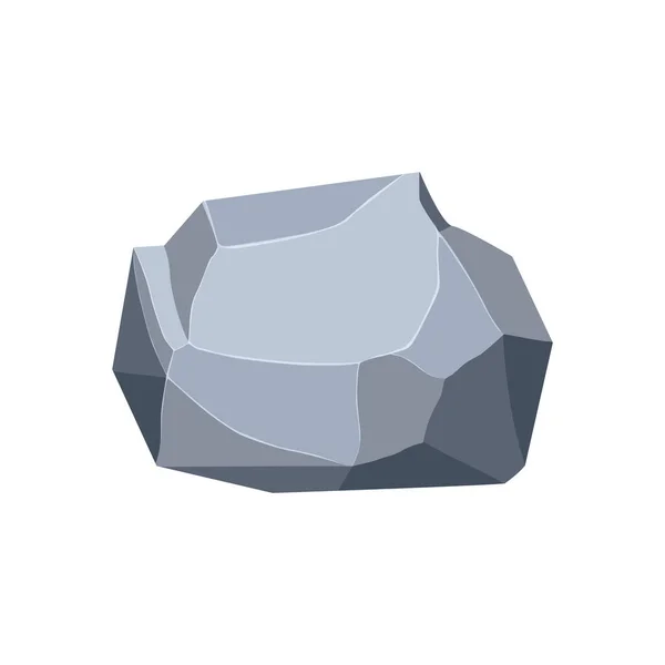 Rock Boulder Natural Shape Stone Vector Illustration — 图库矢量图片