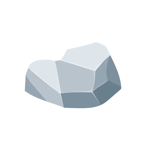 Game Asset Gaming User Interface Silver Rock Icon Vector Illustration — 图库矢量图片