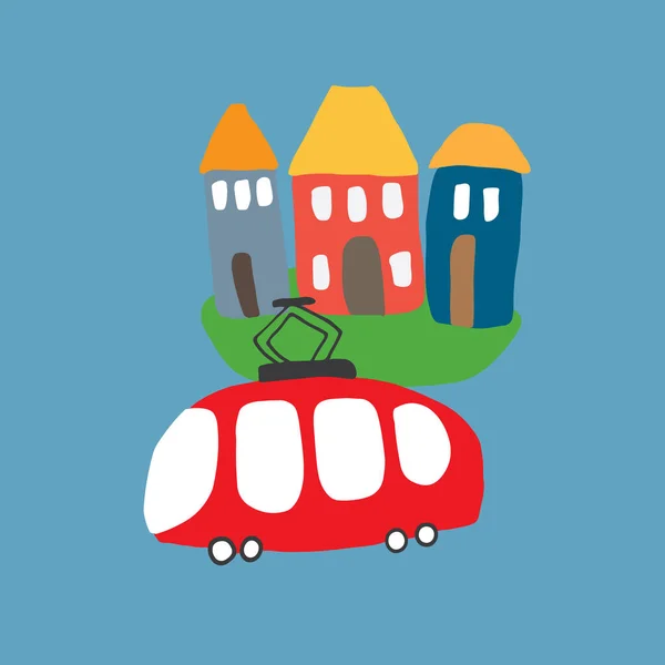 Cute Cars Cartoon Doodles Transportation Shirt Print Design Vector Illustration — Wektor stockowy