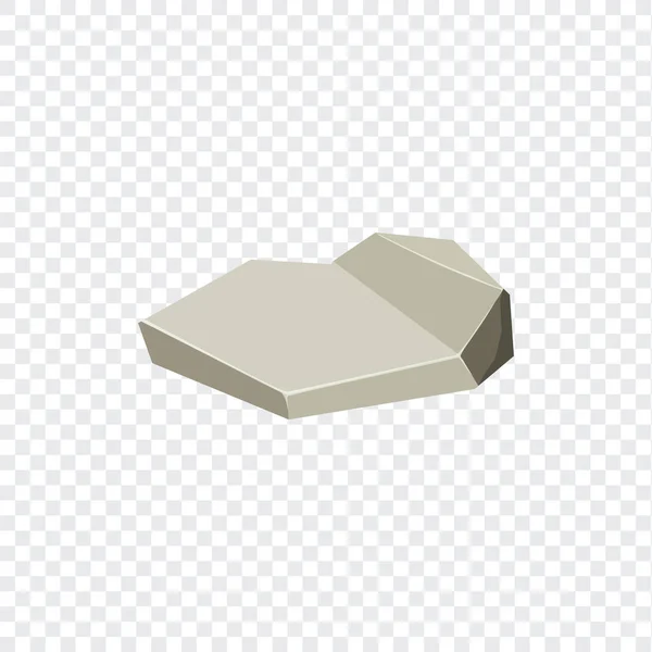 Rock Boulder Natural Shape Stone Vector Illustration — Stockvector