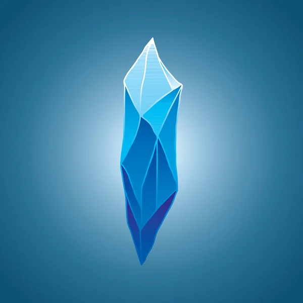 Crystal Natural Mineral Gemstone Game Icon Vector Illustration — Stock vektor