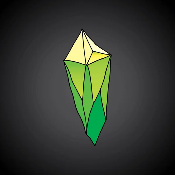 Crystal Natural Mineral Gemstone Game Icon Vector Illustration — Wektor stockowy