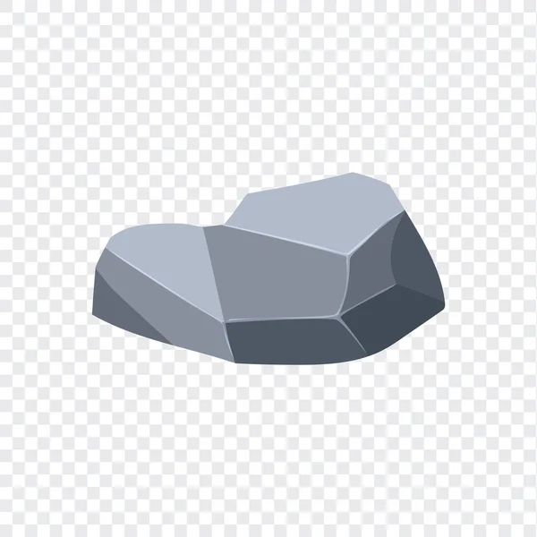 Rock Boulder Natural Shape Stone Vector Illustration - Stok Vektor