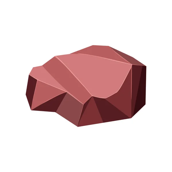 Ore Rock Boulder Natural Shape Stone Vector Illustration — 图库矢量图片