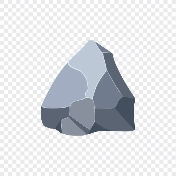 Rock Boulder Natural Shape Stone Vector Illustration — Stok Vektör