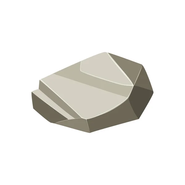 Rock Boulder Natural Shape Stone Vector Illustration — Wektor stockowy
