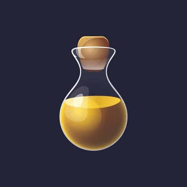 Game Asset Gaming User Interface Potion Bottle Icon Vector Illustration — Vettoriale Stock