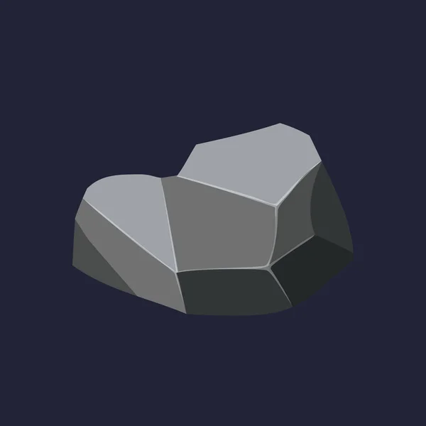 Game Asset Gaming User Interface Coal Rock Icon Vector Illustration — Image vectorielle