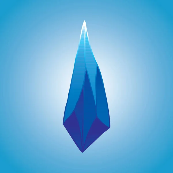 Crystal Natural Mineral Gemstone Game Icon Vector Illustration — Vetor de Stock
