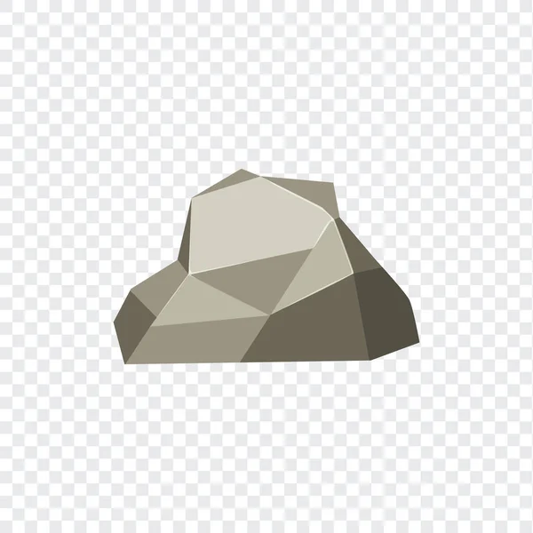 Rock Boulder Natural Shape Stone Vector Illustration - Stok Vektor