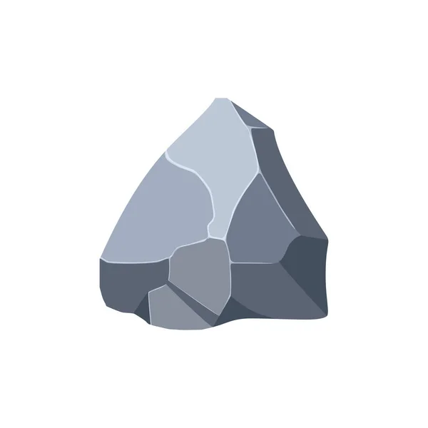 Rock Boulder Natural Shape Stone Vector Illustration — Stok Vektör