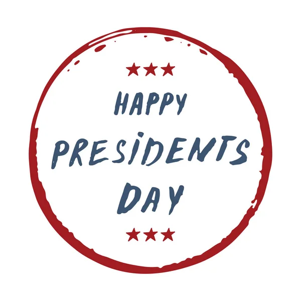 Happy President Day Usa Greeting Card United States America Celebration — Image vectorielle
