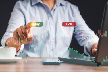 Tüccar bir düğmeye basar ve sanal ekrandan borsa siparişi alır. Borsa ve ticaret kavramı