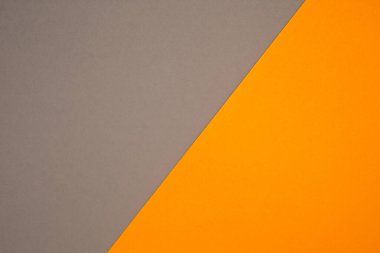 Gri ve arka plan için turuncu kağıt rengi. Mesaj için yer var. Üst görünüm