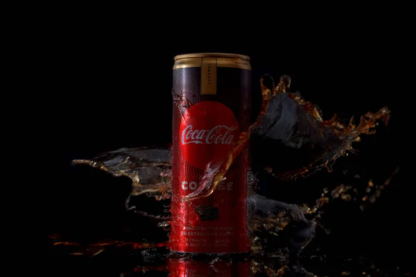 Кока Кола Напиток Экстрактом Кофе Карамелью — стоковое фото