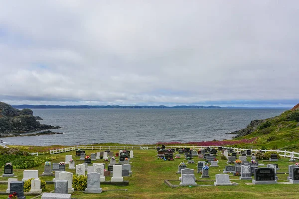 Twillingate Newfoundland Kanada Twillingate Cemetery Looking Dumpling Cove — Stock fotografie