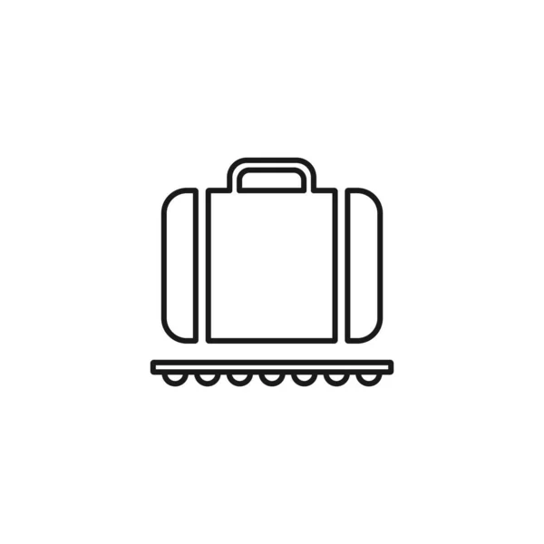 Icône Réclamation Bagages Isolé Sur Fond Blanc Symbole Bagage Moderne — Image vectorielle