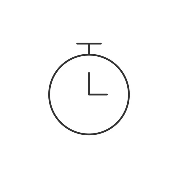 Ikona Stopwatch Izolovaná Bílém Pozadí Časovač Symbol Moderní Jednoduchý Vektor — Stockový vektor