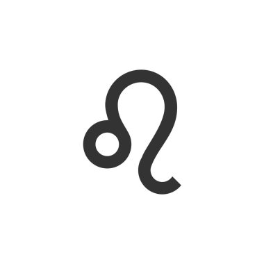 Leo zodiac sign icon isolated on white background. Astrology symbol modern, simple, vector, icon for website design, mobile app, ui. Vector Illustration