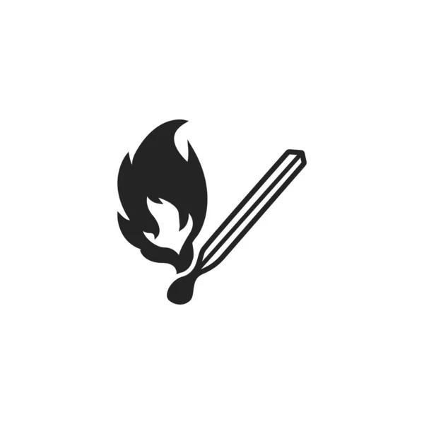 Nacktlichter Symbol Isoliert Auf Weißem Hintergrund Flammensymbol Modern Einfach Vektor — Stockvektor