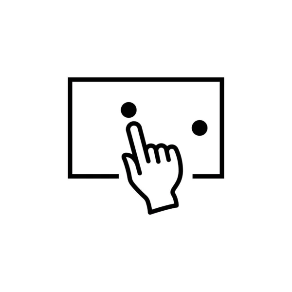 Icône Signe Facile Utiliser Isolée Sur Fond Blanc Symbole Graphique — Image vectorielle