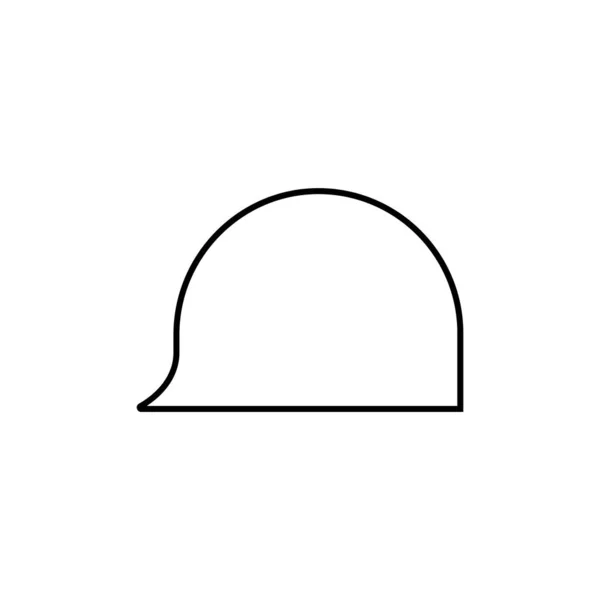 Casco Costruzione Segno Icona Isolata Sfondo Bianco Simbolo Grafico Moderno — Vettoriale Stock