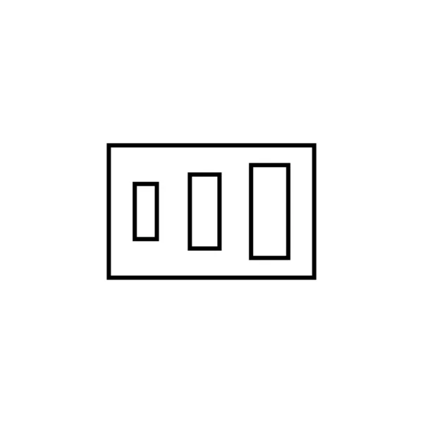 Symbol Für Das Sortimentsschild Isoliert Auf Weißem Hintergrund Grafisches Symbol — Stockvektor