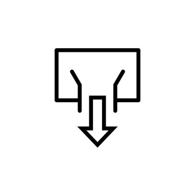 Fazlalık simgesi beyaz arkaplanda izole edildi. Grafik sembolü modern, basit, vektör, web sitesi tasarımı için simge, mobil uygulama, ui. Vektör İllüstrasyonu