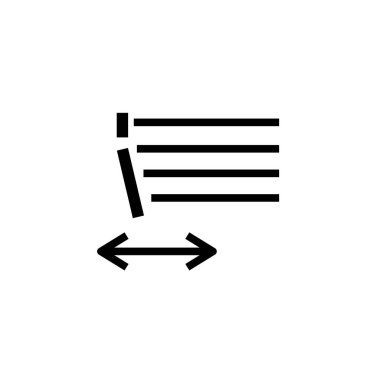 Beyaz arkaplanda izole edilmiş sol el giriş kılavuzu simgesini ayarla. Grafik sembolü modern, basit, vektör, web sitesi tasarımı için simge, mobil uygulama, ui. Vektör İllüstrasyonu