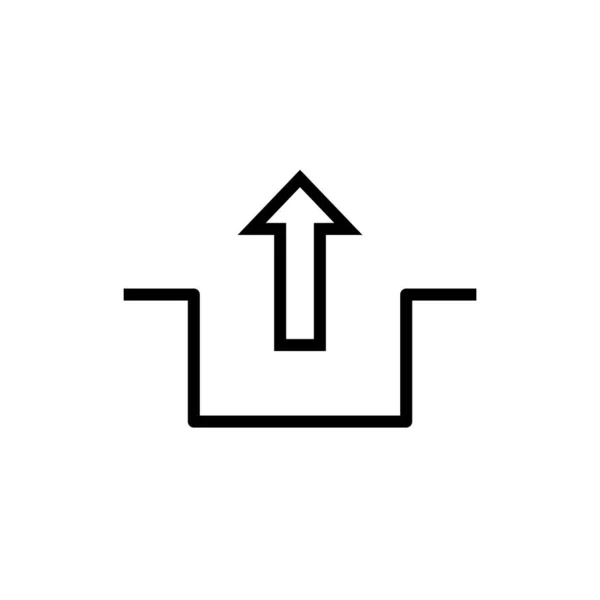 Отключение Значок Знак Изолирован Белом Фоне Графический Символ Современный Простой — стоковый вектор