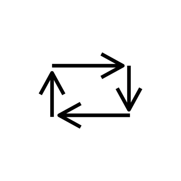 Automatisches Zykluszeichen Symbol Isoliert Auf Weißem Hintergrund Grafisches Symbol Modern — Stockvektor