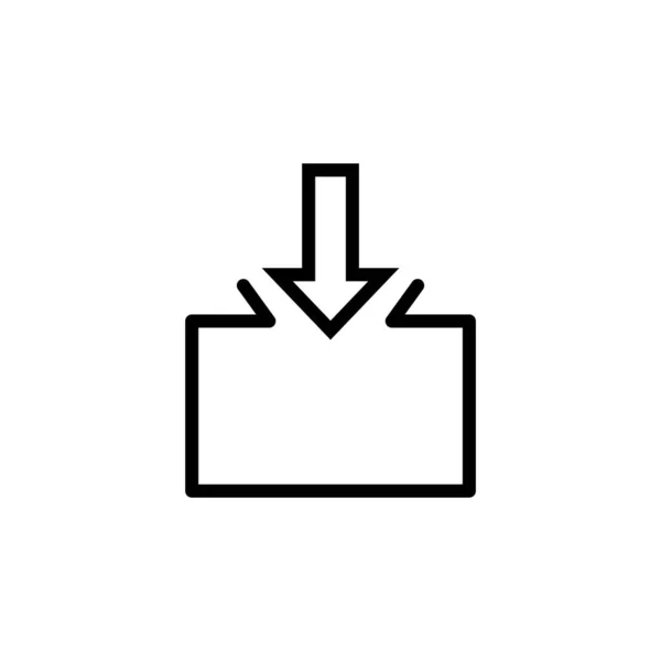 Icona Segno Riempimento Isolato Sfondo Bianco Simbolo Grafico Moderno Semplice — Vettoriale Stock