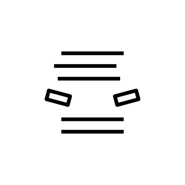 Selvedge Przewodnik Znak Ikona Izolowane Białym Tle Symbol Graficzny Nowoczesny — Wektor stockowy