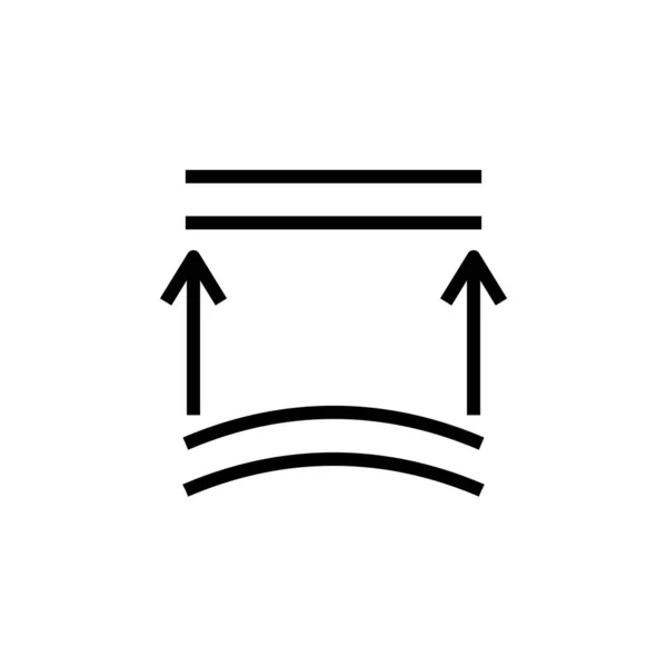 Ткань Знак Знак Значок Изолирован Белом Фоне Графический Символ Современный — стоковый вектор