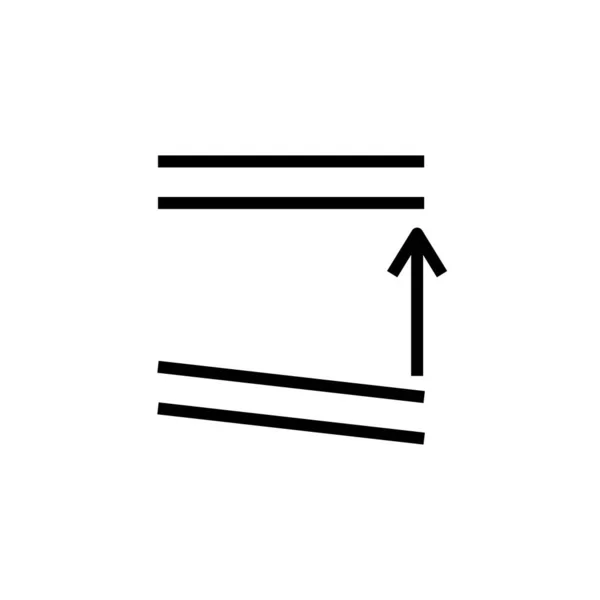 Tyg Skev Skylt Ikon Isolerad Vit Bakgrund Grafisk Symbol Modern — Stock vektor