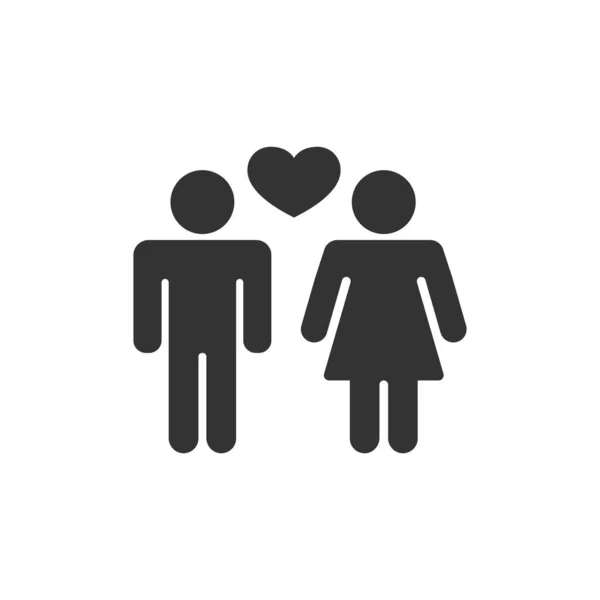 Männliches Und Weibliches Symbol Isoliert Auf Weißem Hintergrund Beziehungssymbol Modern — Stockvektor