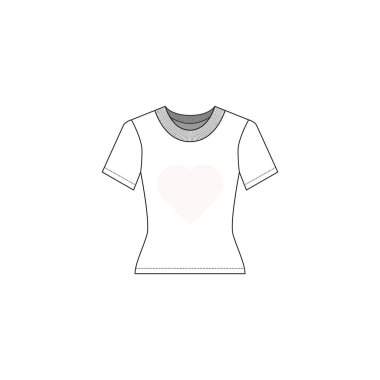 Beyaz arkaplanda izole edilmiş tişört simgesi. Giyim sembolü modern, basit, vektör, web sitesi tasarımı için simge, mobil uygulama, ui. Vektör İllüstrasyonu