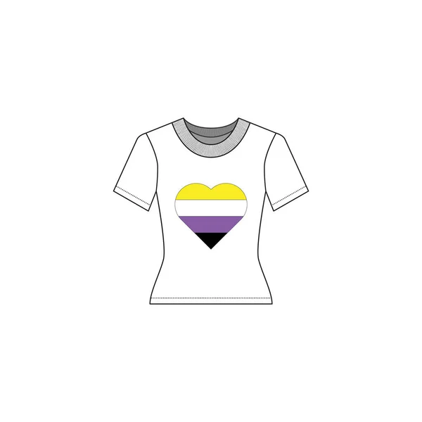 Ícone Camiseta Isolado Fundo Branco Vestuário Símbolo Moderno Simples Vetor — Vetor de Stock