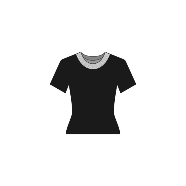 티셔츠 아이콘은 배경에 분리되어 있습니다 Apparel Symbol Modern Simple Vector — 스톡 벡터