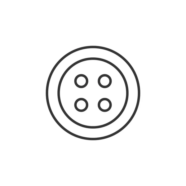 Botón Para Icono Ropa Aislado Sobre Fondo Blanco Símbolo Costura Ilustraciones de stock libres de derechos