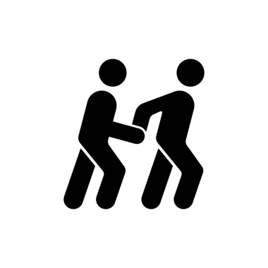 Erişilebilirlik, beyaz arkaplanda izole edilmiş kişisel asistan simgesi. İnternet sitesi tasarımı için modern, basit, vektör, simge, mobil uygulama, ui. Vektör İllüstrasyonu