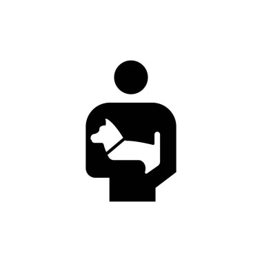 Köpekler beyaz arka planda izole edilmiş ikon taşınmalıdır. İnternet sitesi tasarımı için modern, basit, vektör, simge, mobil uygulama, ui. Vektör İllüstrasyonu